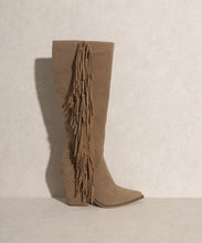 Load image into Gallery viewer, OASIS SOCIETY OUT WEST - Knee-High Fringe Boots