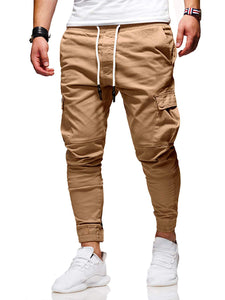 Tethered Elastic Sports Baggy Pants