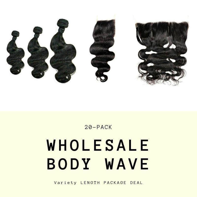 Brazilian Body Wave Variety Length Wholesale Package - The Beauty With-N & Essentials