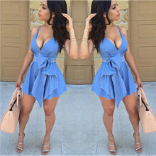 Load image into Gallery viewer, New Summer Sexy Women Sleeveless Party Dress Evening Casual Mini Dress