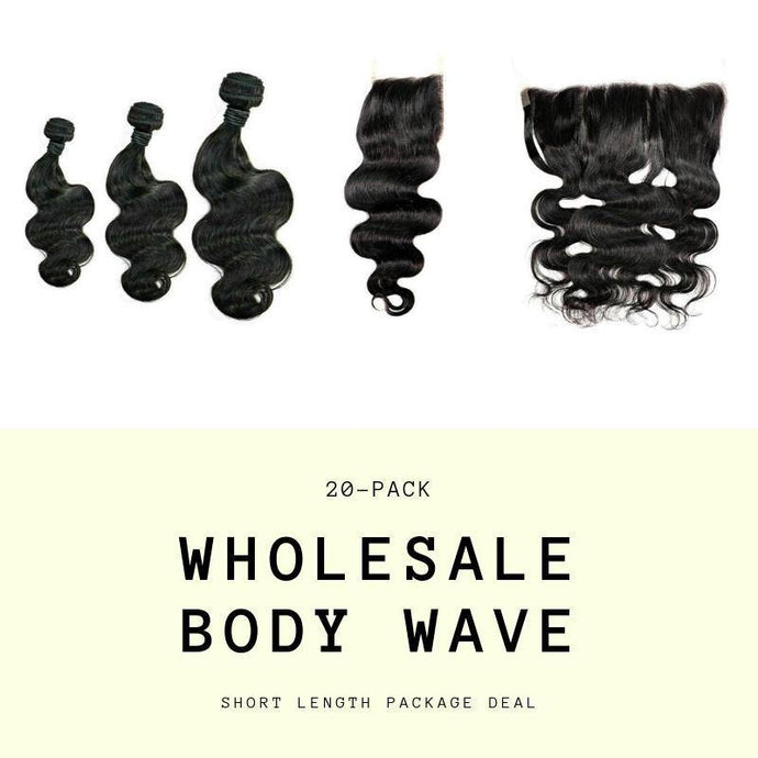 Brazilian Body Wave Short Length Wholesale Package - The Beauty With-N & Essentials